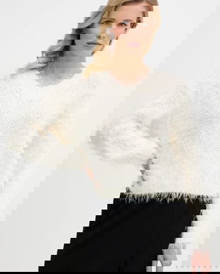 OUI pulover din amestec de lână