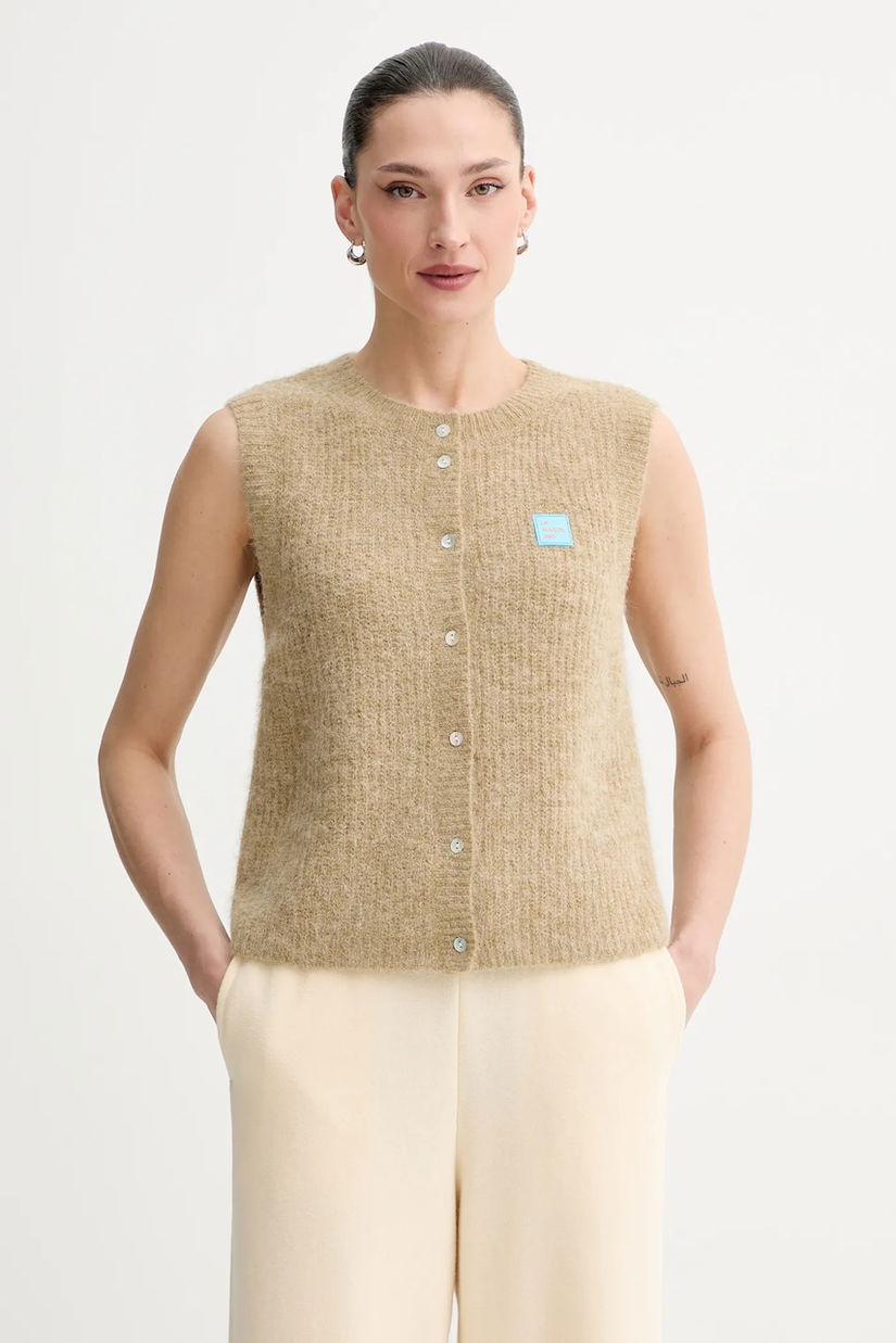 American Vintage vestă din amestec de lână