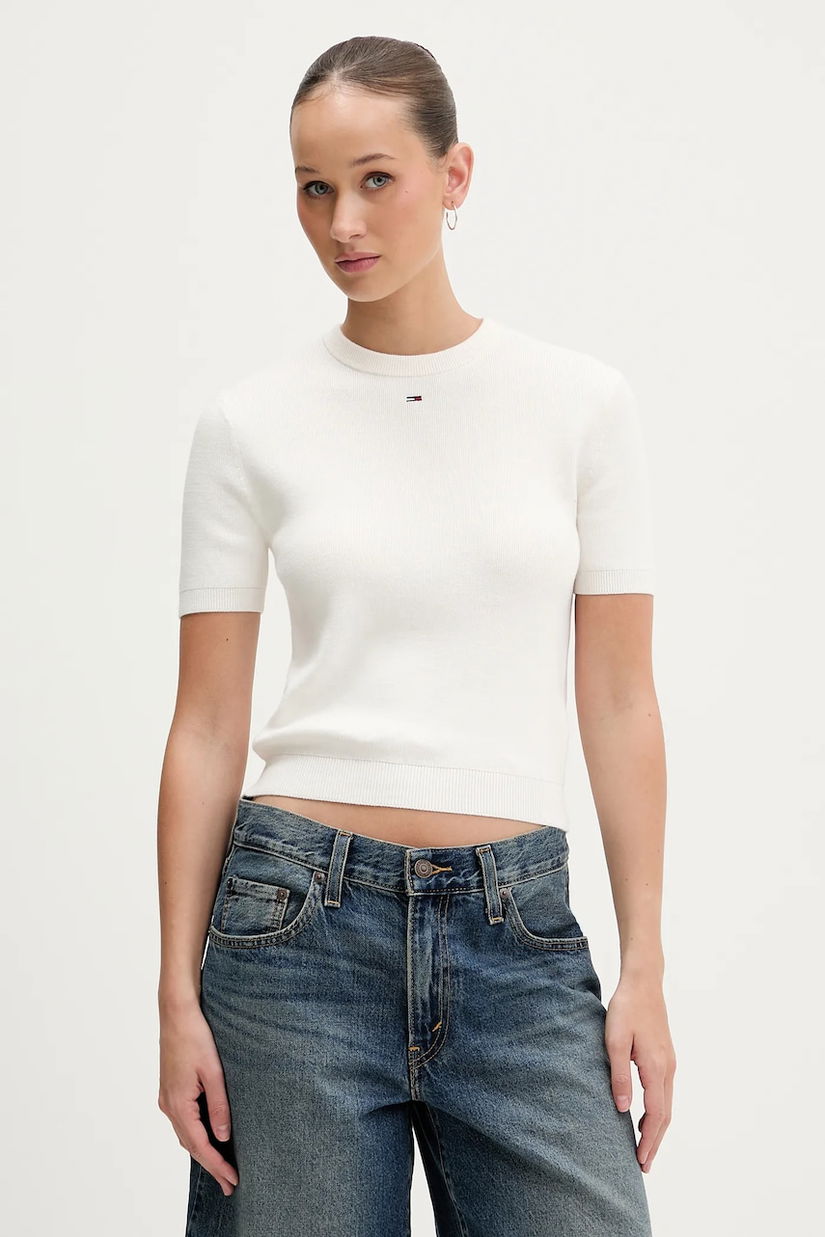 Tommy Jeans pulover de bumbac