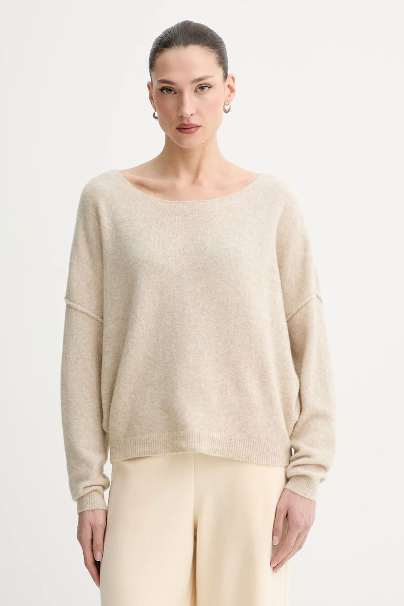 American Vintage pulover din amestec de lână PULL ML COL BATEAU