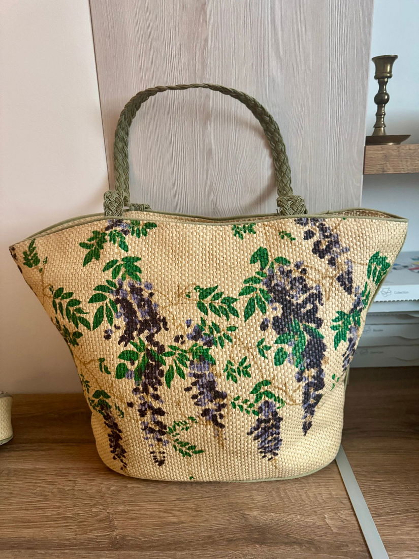 MINUNAT SET GEANTA SI PORTFARD PAILLE DE PAPIER FRANTA