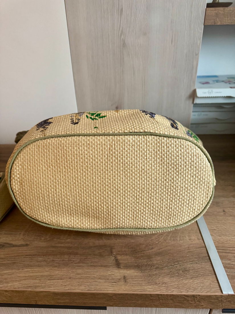 MINUNAT SET GEANTA SI PORTFARD PAILLE DE PAPIER FRANTA