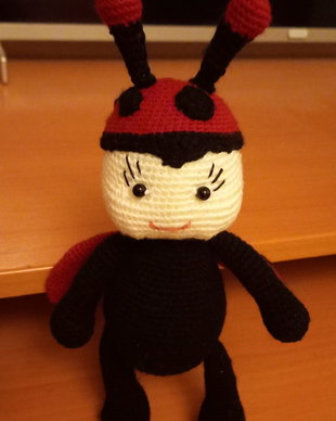 Jucărie croșetată handmade  unicat, sigură pentru copii, 2326 cm