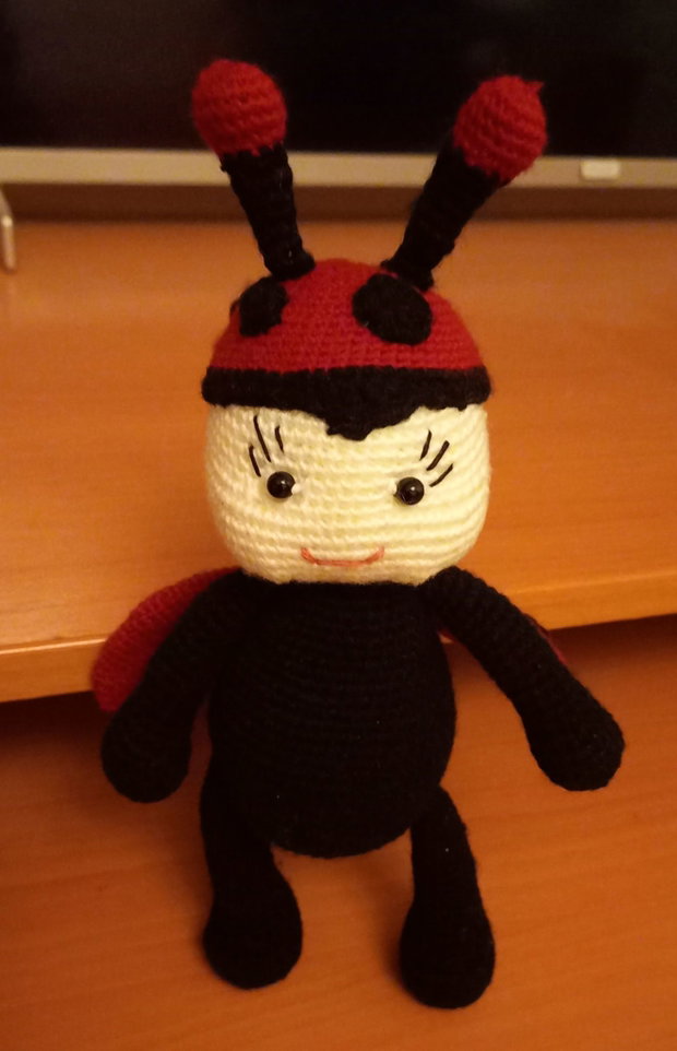 Jucărie croșetată handmade unicat, sigură pentru copii, 2326 cm