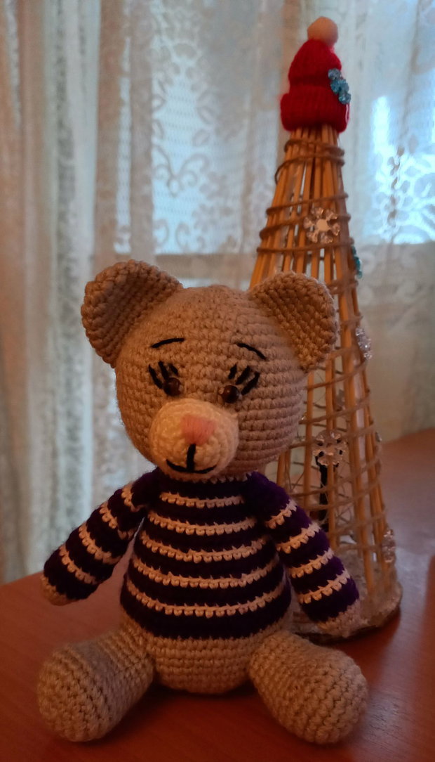 Jucărie croșetată handmade unicat, sigură pentru copii