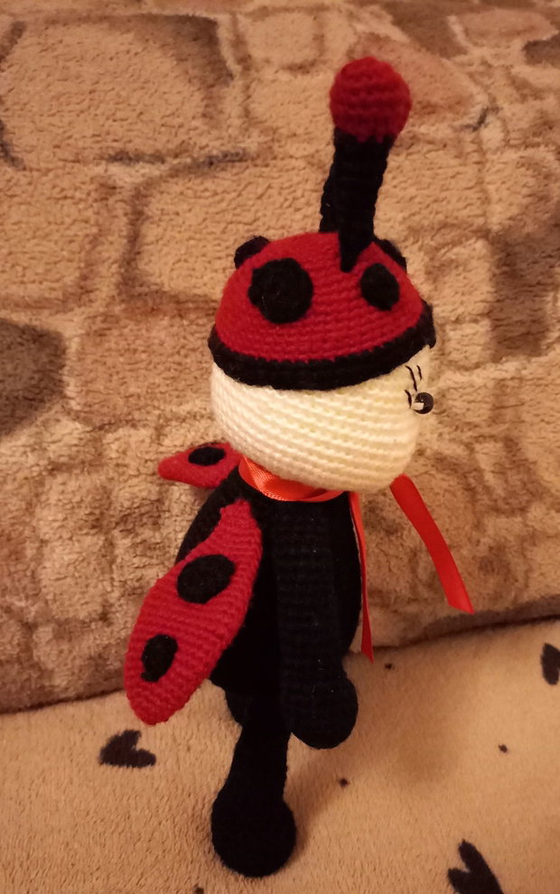 Jucărie croșetată handmade unicat, sigură pentru copii, 2326 cm
