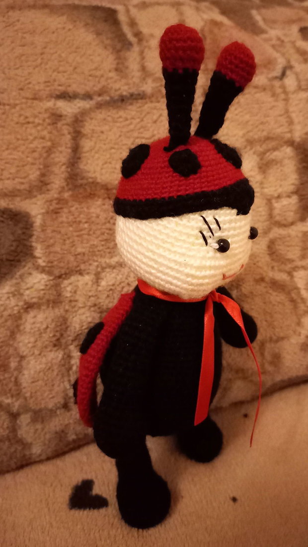 Jucărie croșetată handmade unicat, sigură pentru copii, 2326 cm