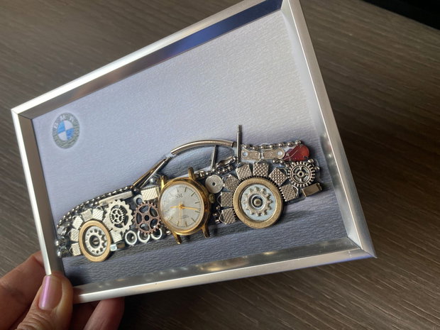 Masina model BMW Cod M 707・Cadouri barbati・Colaj auto de colecție・Decoratiune punk birou