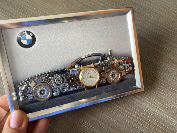 Masina model BMW Cod M 707・Cadouri barbati・Colaj auto de colecție・Decoratiune punk birou