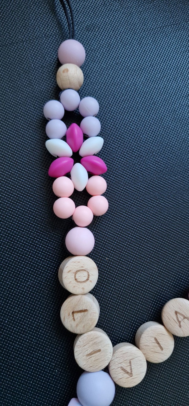 Colier pentru alaptare - dentitie si babywearing handmade