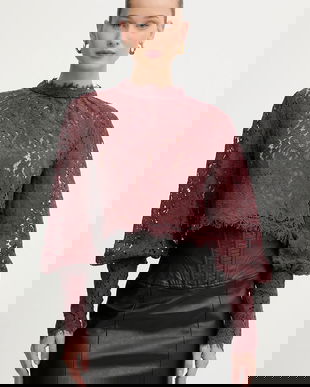 Bardot bluză LACE GEORGIA