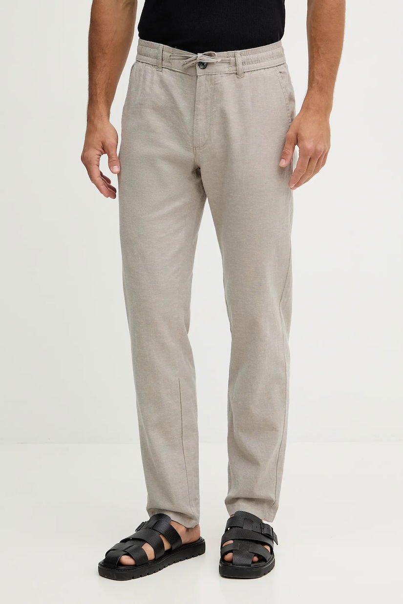 Lindbergh pantaloni cu adaos de in