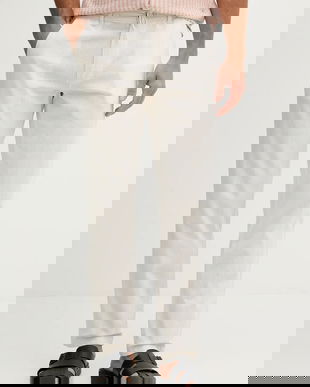 Lindbergh pantaloni cu adaos de in