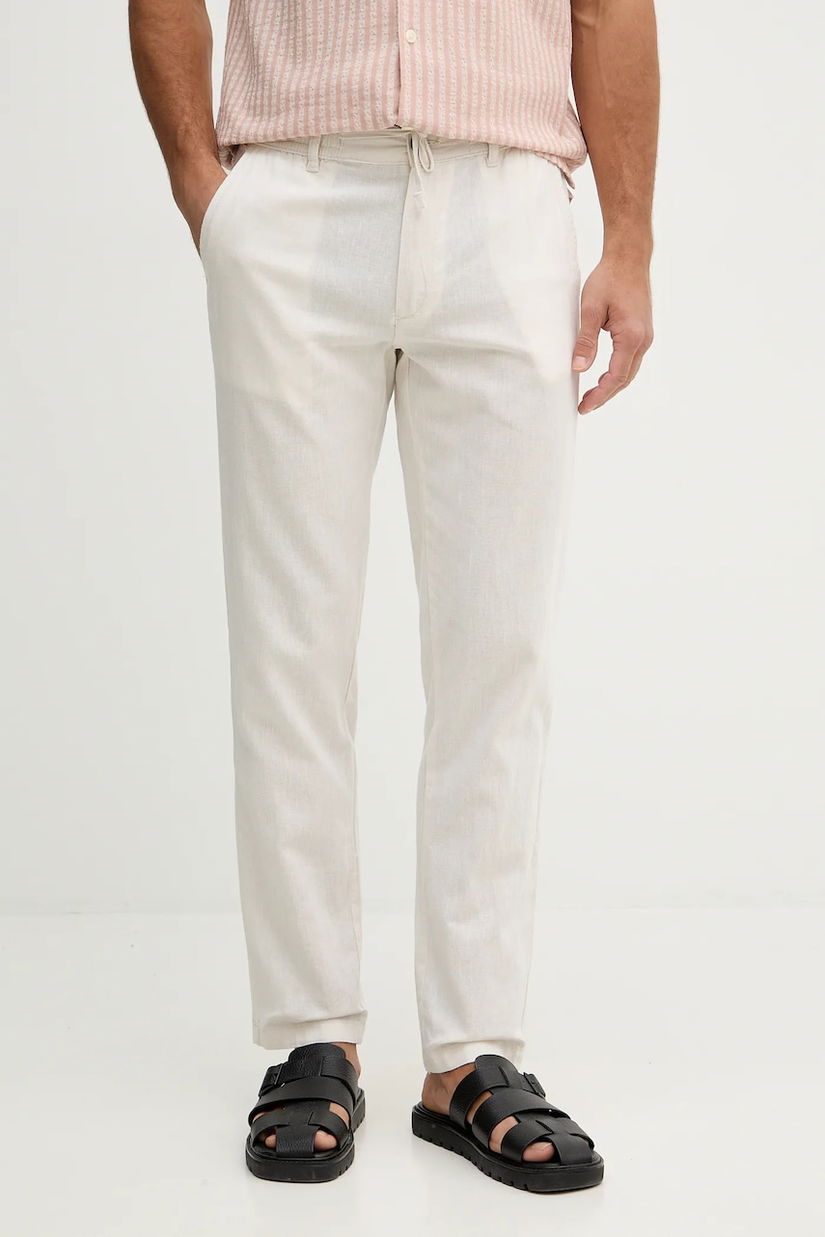 Lindbergh pantaloni cu adaos de in