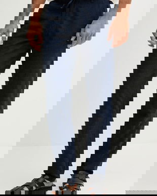 Lindbergh pantaloni cu adaos de in