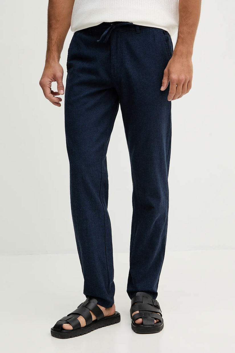 Lindbergh pantaloni cu adaos de in