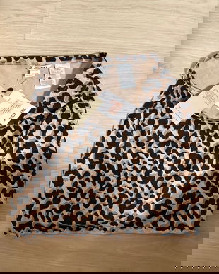 Fustă mini Monki animal print, mărimea S