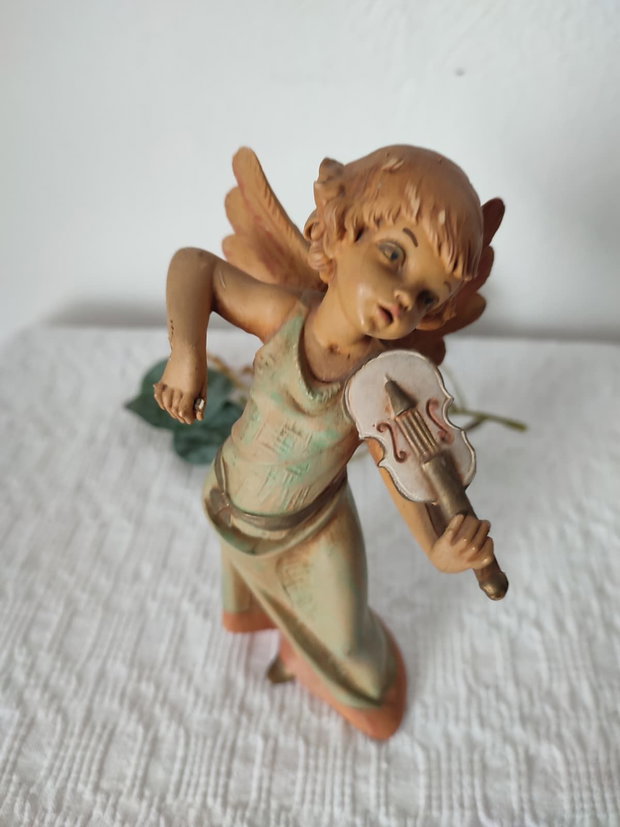 Statuetă vintage Înger cu vioară Depose Italy