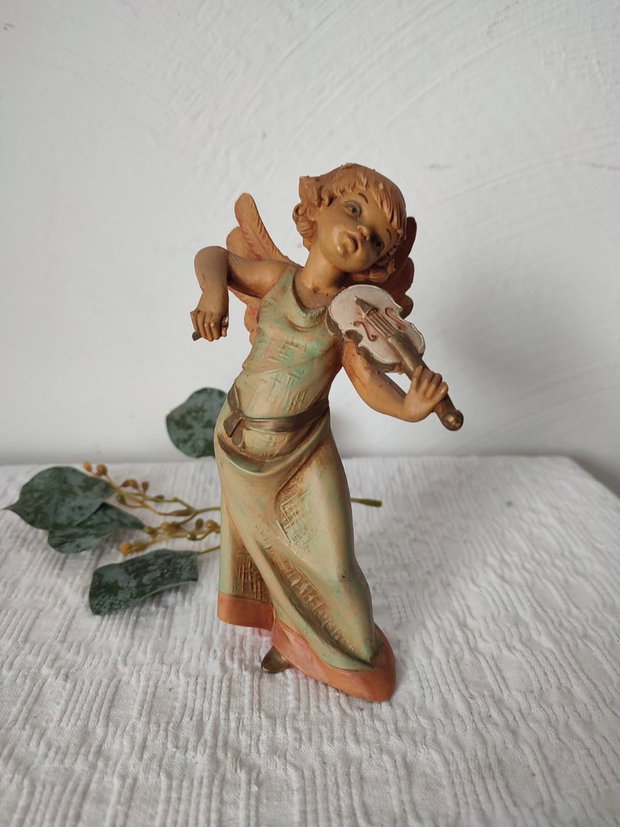 Statuetă vintage Înger cu vioară Depose Italy