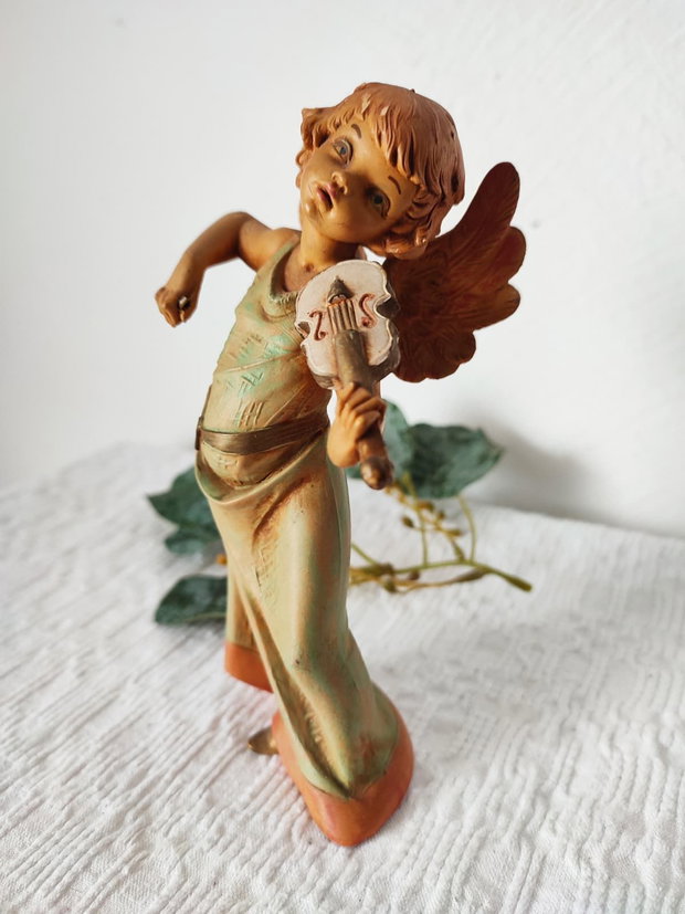 Statuetă vintage Înger cu vioară Depose Italy