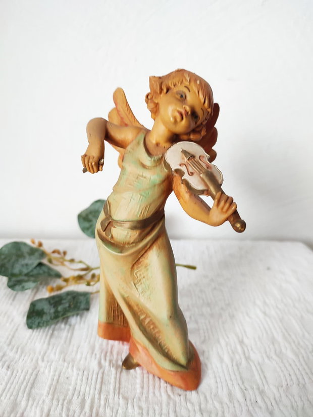 Statuetă vintage Înger cu vioară Depose Italy