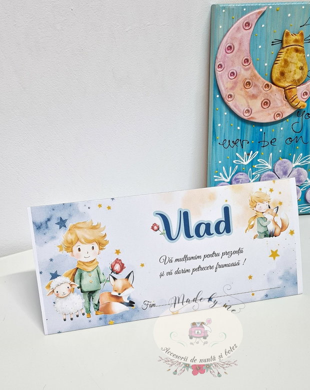 Plic de bani botez Micul Print