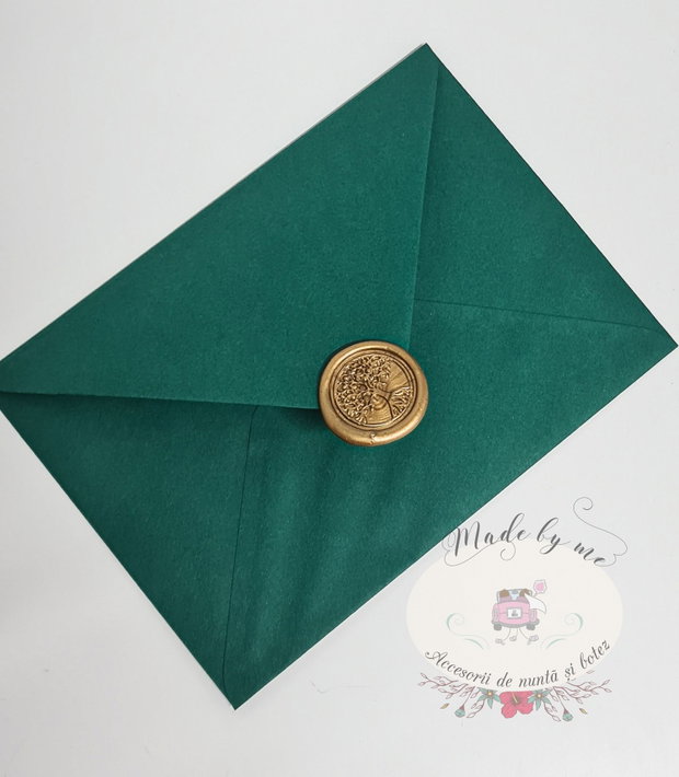 Invitatie nunta verde padure