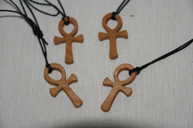 Pandantiv din lemn *Ankh* - handmade