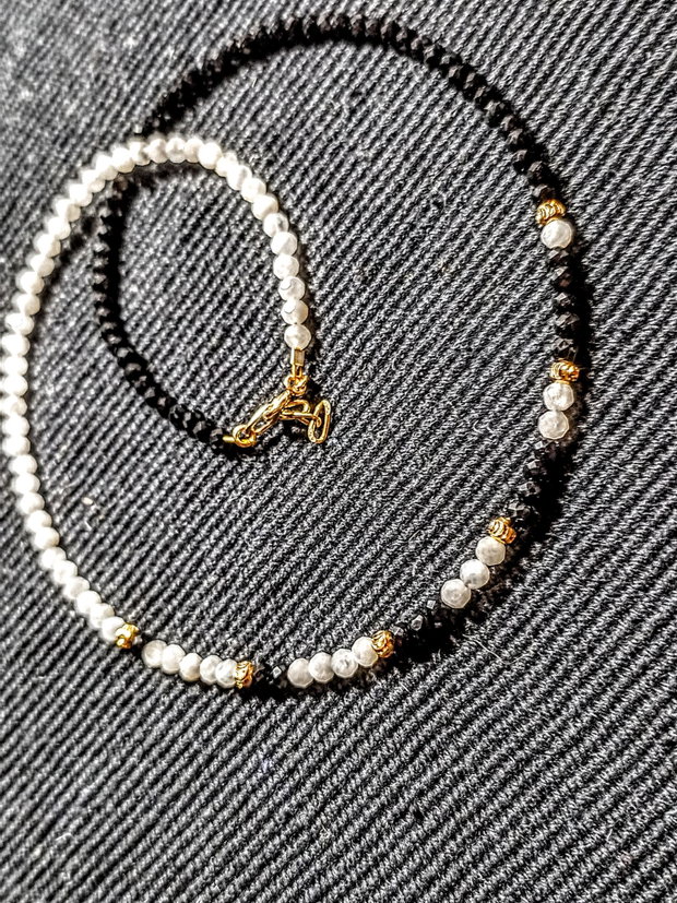 Rezervat. Colier vermeil piatra lunii spinel gradient minimalist boho chic trendy