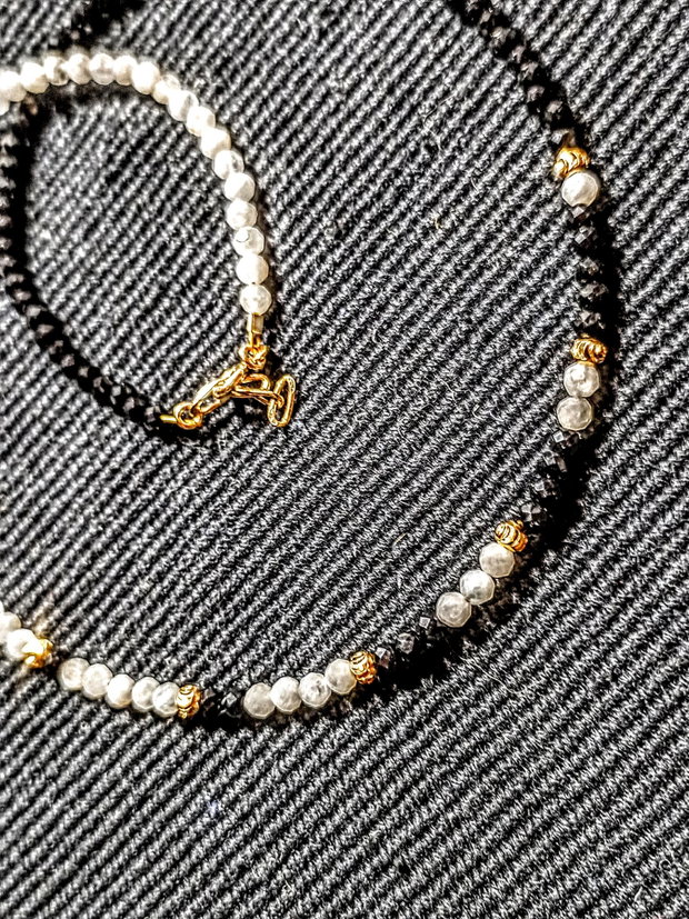Rezervat. Colier vermeil piatra lunii spinel gradient minimalist boho chic trendy