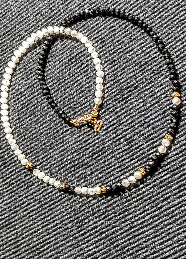 Rezervat. Colier vermeil piatra lunii spinel gradient minimalist boho chic trendy