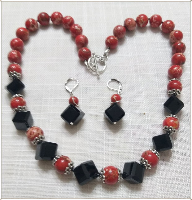 SET- REGALIT ROSU SI ONIX