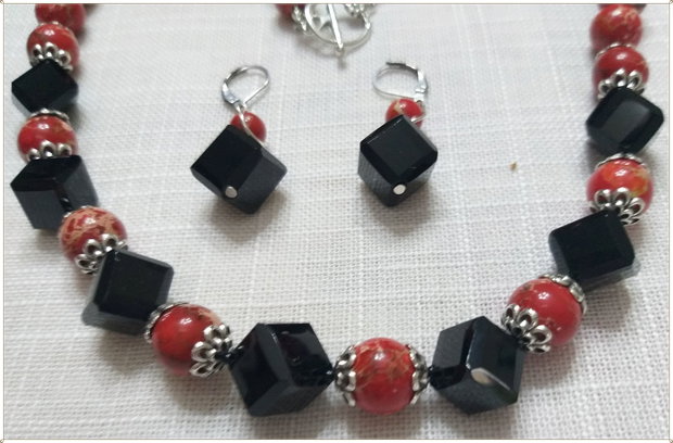 SET- REGALIT ROSU SI ONIX