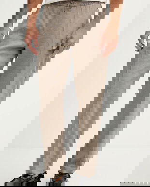 BOSS pantaloni cu adaos de lână C-Levete 242_AM