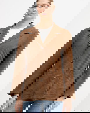 Pedro del Hierro geacă de piele întoarsă