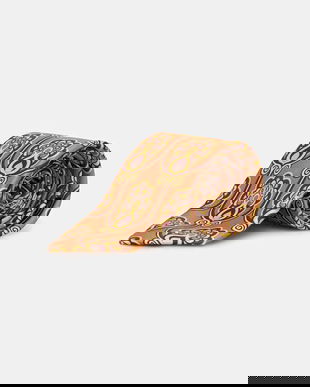 Drôle de Monsieur cravată de mătase Cravate Tapisserie Florale