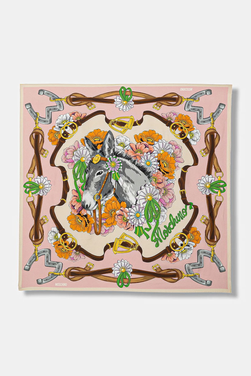 Moschino eșarfă de mătase