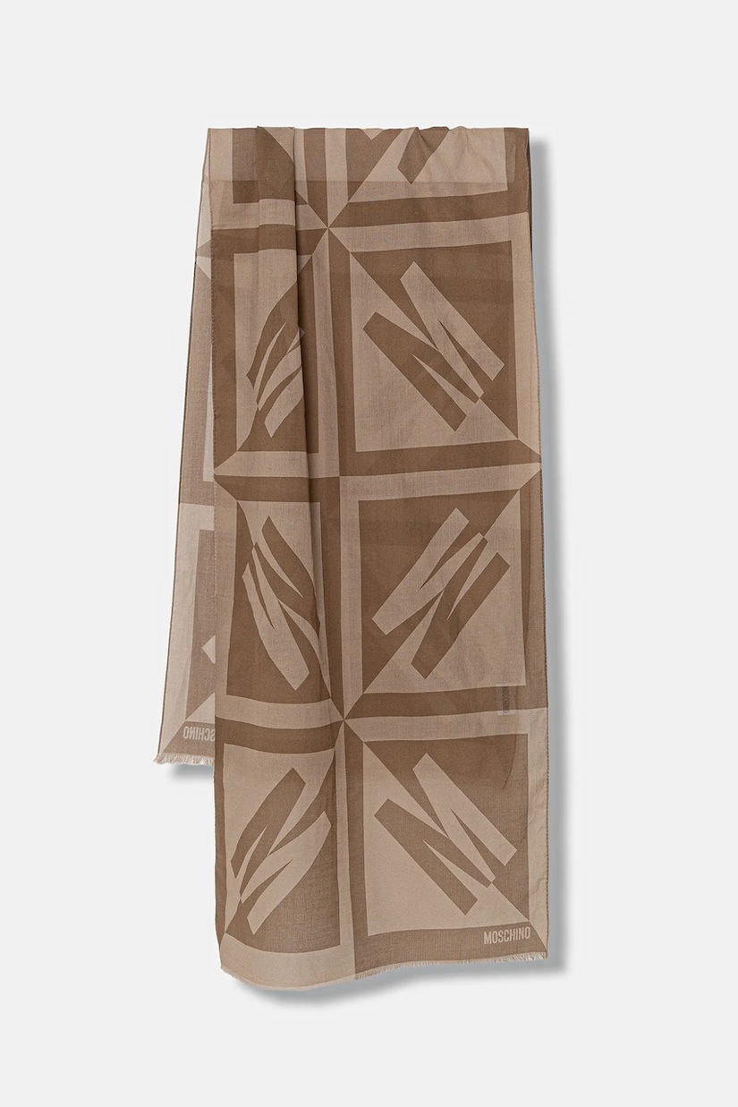 Moschino eșarfă din bumbac