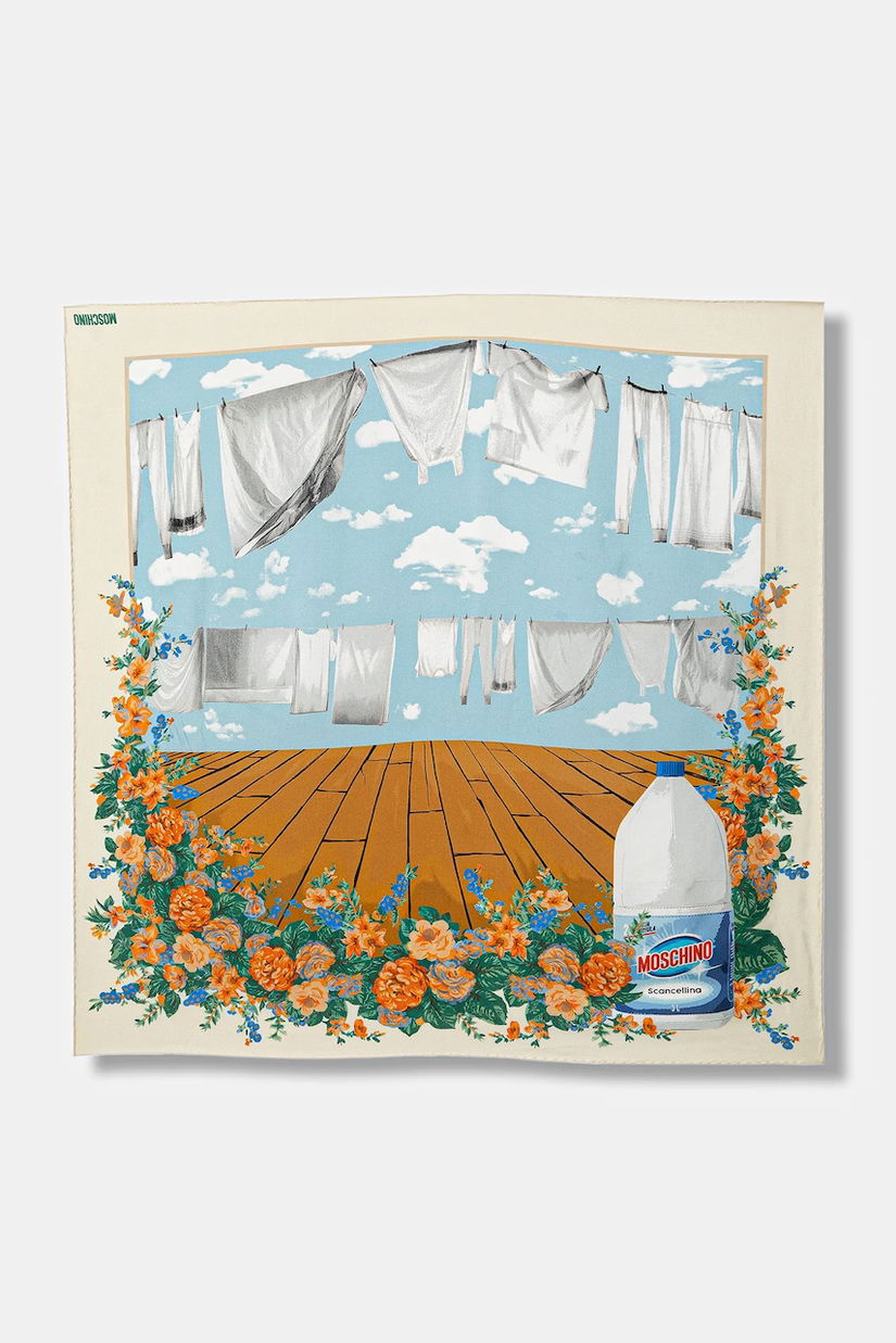 Moschino eșarfă de mătase