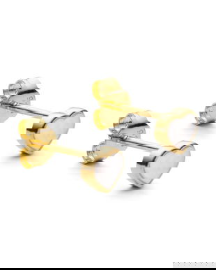 Design Letters cercei din argint placat cu aur