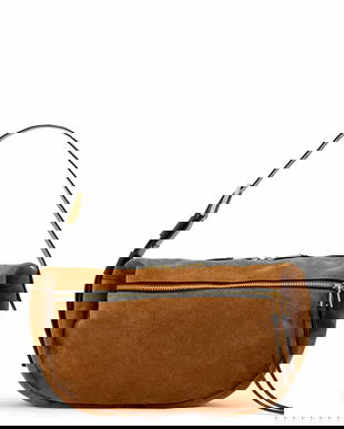 AllSaints geantă de mână din piele întoarsă