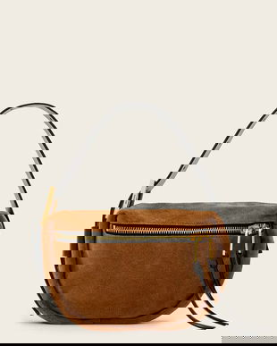 AllSaints geantă de mână din piele întoarsă