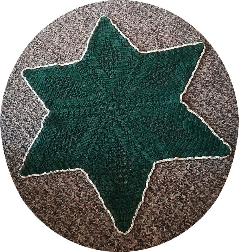 mileu rosu stea crosetat manual , 45 cm