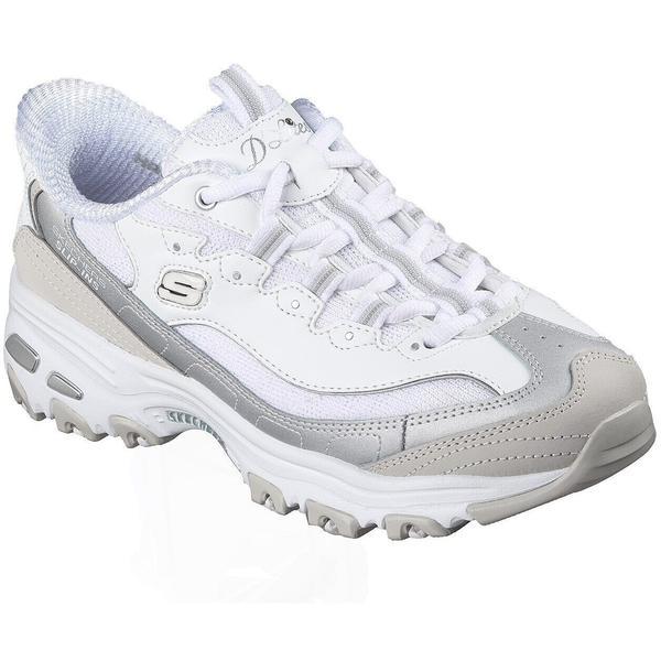Pantofi sport femei Skechers D Lites-smooth Nostalgia 150537-WSL, 36.5, Alb