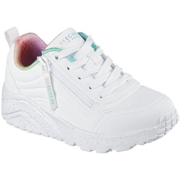 Pantofi sport copii Skechers Uno Lite - Vivid Splash 310370L-WMLT, 31, Alb