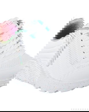 Pantofi sport copii Skechers Uno Lite - Vivid Splash 310370L-WMLT, 28.5, Alb