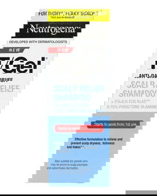 Sampon Anti-matreata, Neutrogena T/gel Scalp Relief, 3%, acid Salicilic, 150 ml