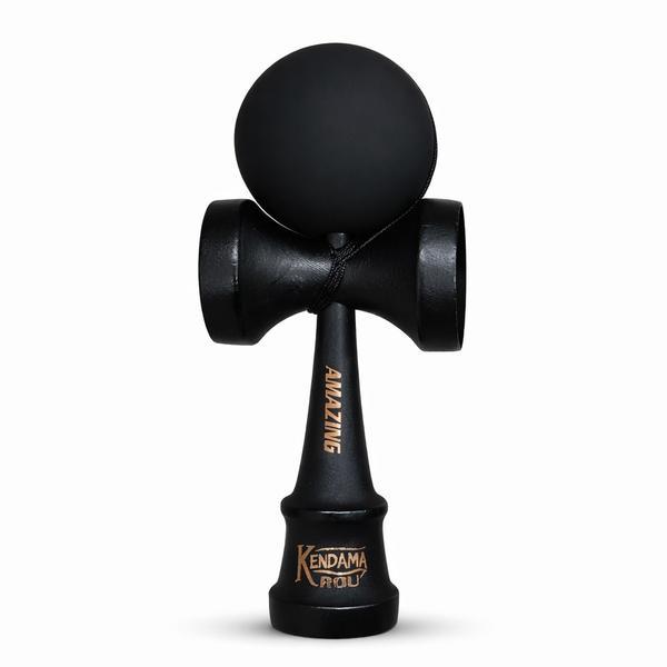 Kendama Profesională din Lemn, Amazing, Negru Mat, Skill Toy pentru Copii și Adulți