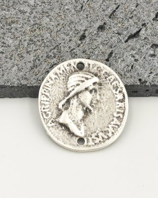 Link zamac argintat, replica moneda romana COMP7