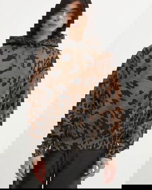 Aries hanorac de bumbac Leopard Hoodie